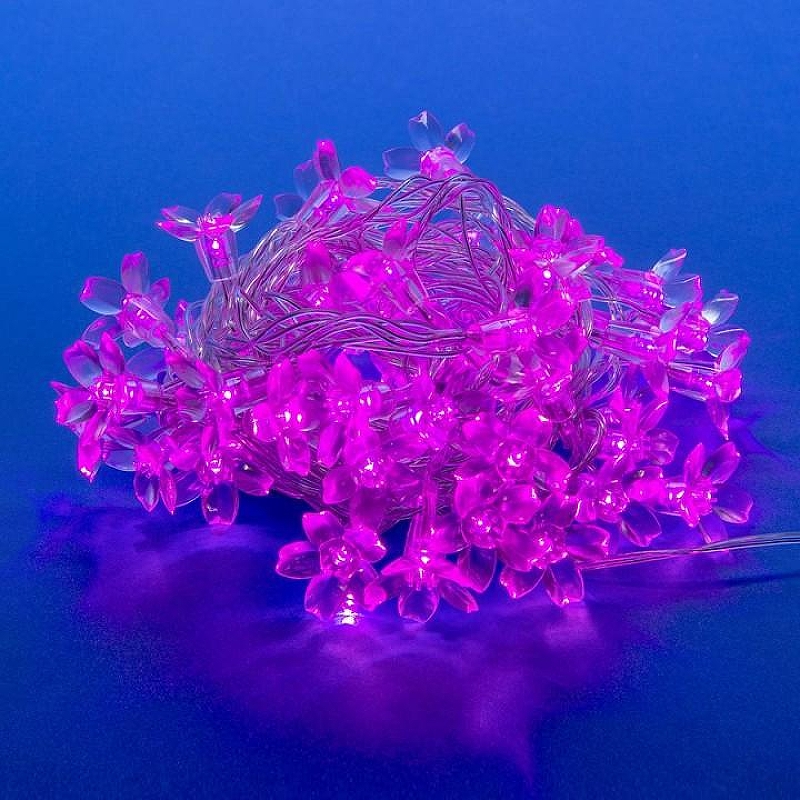 Гирлянда с насадками Uniel Сакура розовая 07933 