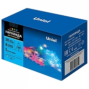 Гирлянда с насадками Uniel Снежинки 07936 цвет плафона/подвески Прозрачный-2