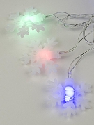 Гирлянда с насадками Uniel Снежинки 07936 цвет плафона/подвески Прозрачный-3