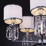 Люстра Eurosvet Zaffiro 10099/5 хром/прозрачный хрусталь Strotskis (новый абажур) цвет хром-3