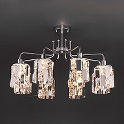 Люстра на штанге Eurosvet Scoppio 10101/8 хром/прозрачный хрусталь Strotskis цвет хром-1