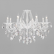 Люстра Eurosvet Veletta 10108/8 белый/прозрачный хрусталь Strotskis цвет белый