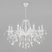 Люстра Eurosvet Veletta 10108/8 белый/прозрачный хрусталь Strotskis цвет белый-1