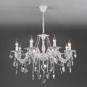 Люстра Eurosvet Veletta 10108/8 белый/прозрачный хрусталь Strotskis цвет белый-2