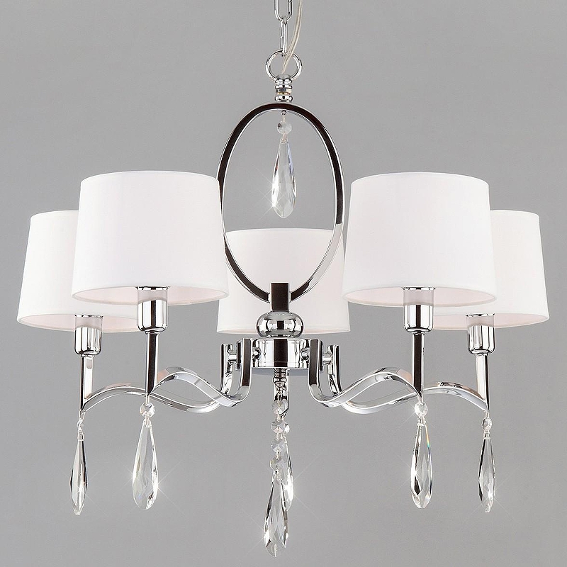 Люстра Eurosvet Madera 10127/5 хром/прозрачный хрусталь Strotskis Smart 