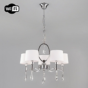 Люстра Eurosvet Madera 10127/5 хром/прозрачный хрусталь Strotskis Smart цвет хром-1