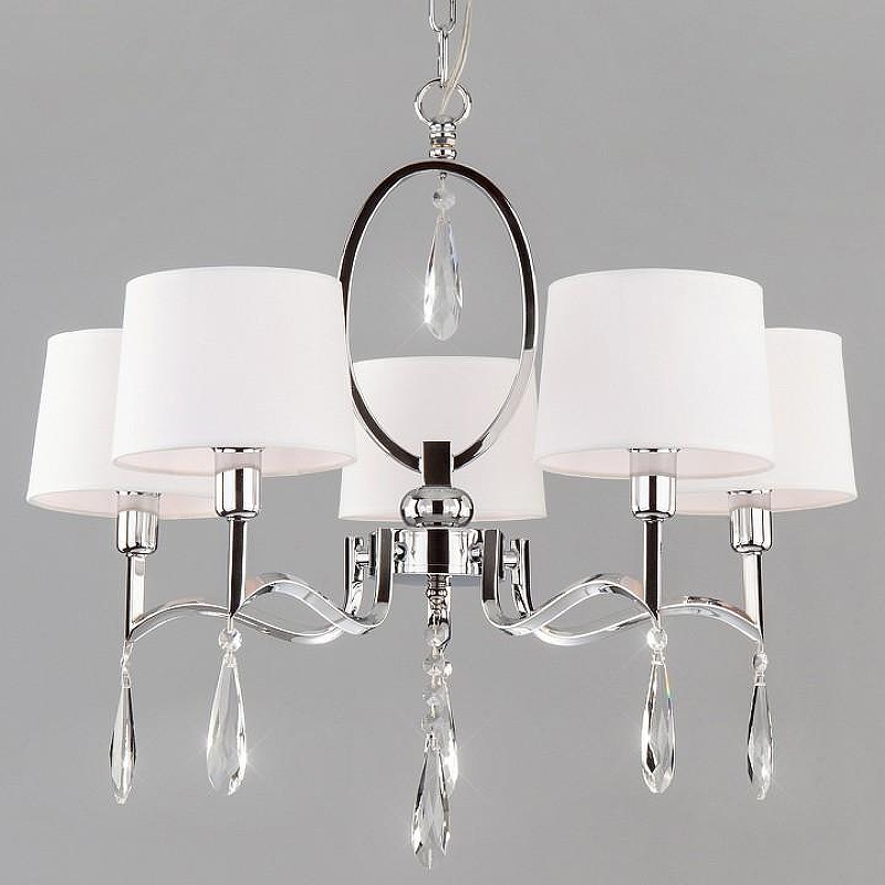 Люстра Eurosvet Madera 10127/5 хром/прозрачный хрусталь Strotskis Smart 