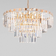 Люстра Eurosvet Elegante 10130/10 золото/прозрачный хрусталь Strotskis цвет золото