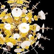 Люстра на штанге Loft it Aven1r 10137/720 Gold цвет плафона/подвески Белый, Желтый, Золото, цвет арматуры Золото-3