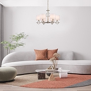Люстра Escada Mora1ne 10167/6PL цвет плафона/подвески Белый, цвет арматуры Хром-5