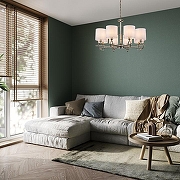 Люстра Escada Mora1ne 10167/8PL цвет плафона/подвески Белый, цвет арматуры Хром-5