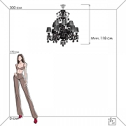 Люстра Loft it Zen1th 10210/12 Black цвет черный-5