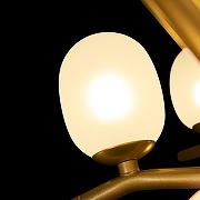 Люстра на штанге Loft it Sakura 10212/12 Gold цвет плафона/подвески Оранжевый, цвет арматуры Золото-3