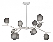 Люстра на штанге Loft it Sakura 10212/12 White цвет плафона/подвески Дымчатый, цвет арматуры Белый