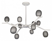 Люстра на штанге Loft it Sakura 10212/12 White цвет плафона/подвески Дымчатый, цвет арматуры Белый-1