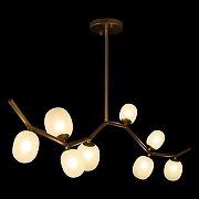 Люстра на штанге Loft it Sakura 10212/8L Gold цвет плафона/подвески Янтарный, цвет арматуры Золото-3