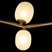 Люстра на штанге Loft it Sakura 10212/8L Gold цвет плафона/подвески Янтарный, цвет арматуры Золото-4