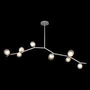 Люстра на штанге Loft it Sakura 10212/8L White цвет плафона/подвески Дымчатый, цвет арматуры Белый-1