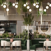 Люстра на штанге Loft it Tely 10236/4 цвет плафона/подвески Белый, цвет арматуры Золото-4