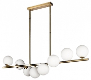 Люстра на штанге Loft it Tely 10236/8 цвет плафона/подвески Белый, цвет арматуры Золото