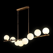 Люстра на штанге Loft it Tely 10236/8 цвет плафона/подвески Белый, цвет арматуры Золото-2