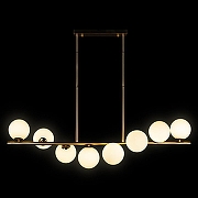 Люстра на штанге Loft it Tely 10236/8 цвет плафона/подвески Белый, цвет арматуры Золото-3