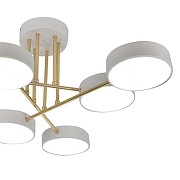 Люстра на штанге Escada Rune 10262/6LED цвет плафона/подвески Белый, цвет арматуры Белый, Золото-4