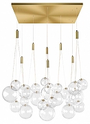 Люстра Loft it Pop it 10270/S24 цвет плафона/подвески Прозрачный, цвет арматуры Золото