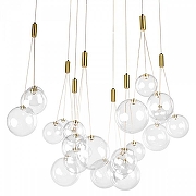 Люстра Loft it Pop it 10270/S24 цвет плафона/подвески Прозрачный, цвет арматуры Золото-2
