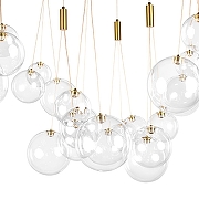 Люстра Loft it Pop it 10270/S24 цвет плафона/подвески Прозрачный, цвет арматуры Золото-5