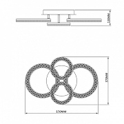 Люстра Escada Alun1t 10281/4LED цвет плафона/подвески Прозрачный, цвет арматуры Белый-5