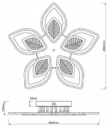 Люстра Escada An1se 10288/10LED цвет плафона/подвески Белый, цвет арматуры Белый-7