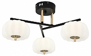 Люстра на штанге Escada Halma 10301/3LED цвет плафона/подвески Белый, цвет арматуры Золото, Черный-1