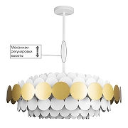 Люстра на штанге Loft it Ju1cy 10310/M Gold цвет белый-3