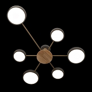 Люстра Loft it Sunr1se 10316/6 Grey цвет плафона/подвески Белый, Серый, цвет арматуры Коричневый, Серый-2