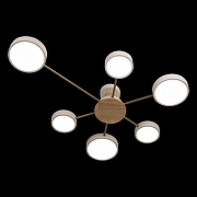 Люстра Loft it Sunrise 10316/6 White цвет плафона/подвески Белый, цвет арматуры Белый, Коричневый-2