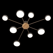 Люстра Loft it Sunr1se 10316/8 Grey цвет плафона/подвески Белый, Серый, цвет арматуры Коричневый, Серый-2