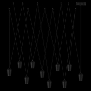 Люстра Loft it Blackout 10357/10 цвет черный-3