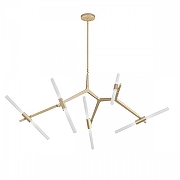 Люстра на штанге Loft it Agnes 10399/10 GD цвет плафона/подвески Белый, цвет арматуры Золото-1