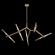 Люстра на штанге Loft it Agnes 10399/10 GD цвет плафона/подвески Белый, цвет арматуры Золото-2