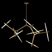 Люстра на штанге Loft it Agnes 10399/14 GD цвет плафона/подвески Белый, цвет арматуры Золото-2