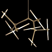 Люстра на штанге Loft it Agnes 10399/14 GD цвет плафона/подвески Белый, цвет арматуры Золото-4