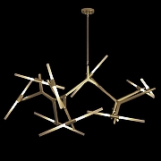 Люстра на штанге Loft it Agnes 10399/20 GD цвет плафона/подвески Белый, цвет арматуры Золото-1