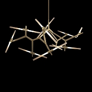 Люстра на штанге Loft it Agnes 10399/20 GD цвет плафона/подвески Белый, цвет арматуры Золото-2