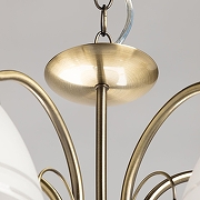 Люстра De City Ариадна 43 105012505 цвет плафона/подвески Белый, Прозрачный, цвет арматуры Бронза-8