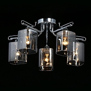 Люстра De City Олимпия 106010105 цвет плафона/подвески Дымчатый, цвет арматуры Хром-1