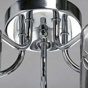 Люстра De City Олимпия 106010105 цвет плафона/подвески Дымчатый, цвет арматуры Хром-8