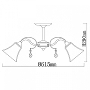 Люстра De City Олимпия 106010705 цвет плафона/подвески Прозрачный, цвет арматуры Хром-10