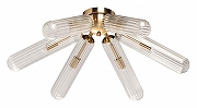 Люстра на штанге De City Олимпия 62 106011806 цвет плафона/подвески Прозрачный, цвет арматуры Бронза