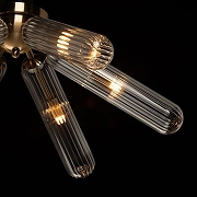 Люстра на штанге De City Олимпия 62 106011806 цвет плафона/подвески Прозрачный, цвет арматуры Бронза-2